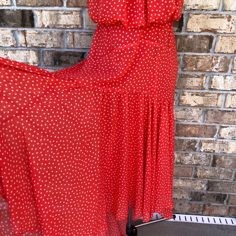 Taylor Red High Low Dress - Picture 5 of 16